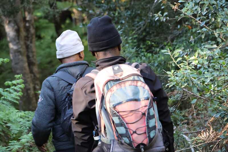 SANBI and GVB members walking the trails